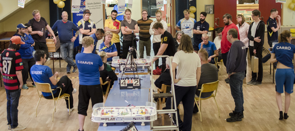 Final Delsbo Open 2016 mellan Joakim Lundin t v och Oscar Henriksson t h. Foto: Jonas Orelund